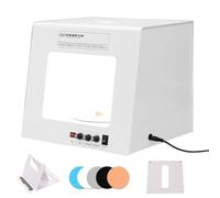 SENJINGHUA Kit de boîte à lumière pour studio photo - Luminosité réglable avec plateau tournant intelligent - Boîte à lumière professionnelle pour de superbes images de produits