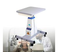 SENJINGHUA Table optique motorisée avec tiroir, bureau d'instruments de levage électrique, roulettes pivotantes verrouillables, rotation à 360° pour optométrie et lunettes