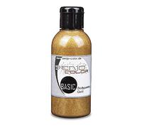 Senjo Color Basic Bodypainting Colour I Maquillage du visage et du corps I cosmétiques, testé dermatologiquement I couleur festival I 75ml I or