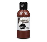 Senjo Color Basic Bodypainting I Maquillage du visage et du corps I cosmétiques, testés dermatologiquement I carnaval, maquillage pour enfants I 75ml I rouge-marron