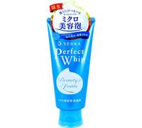 Senka Perfect Whip 120g, Mousse Nettoyante Hydratante Visage, Enrichie en Soie et Acide Hyaluronique, Fabriqué au Japon