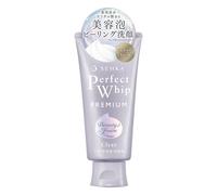 SENKA Perfect Whip Nettoyant pour le visage transparent de qualité supérieure - Mousse nettoyante pour les pores profonds avec microbulles ultra fines - Démaquillage doux - Hydratant - Pour tous les