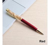 Senkky-Stylos À Bille Dégradés En Cristal,Stylos À Bille En Feuille D'or,Cadeau De Luxe Créatif Exquis,Fournitures Pour Étudiants,Haute Qualité - Type 1pcs Red-Black