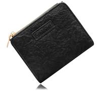 SENLINLU Mini portefeuille pour femme - Nombreux compartiments - Avec 8 compartiments pour cartes, Noir , Durchschnittsgröße, Classique