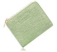SENLINLU Mini portefeuille pour femme - Nombreux compartiments - Avec 8 compartiments pour cartes, vert, Durchschnittsgröße, Classique