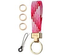 SENLLY Porte-Clés de Voiture Lanière, Universel Cordon pour Clé Fob Élastique
