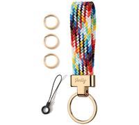 SENLLY Porte-Clés de Voiture Lanière, Universel Cordon pour Clé Fob Élastique