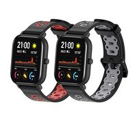SenMore 2 Pcs 20mm Bracelet pour Amazfit GTS, Universel Sport en lanières Bracelets Amazfit GTR 42mm/Amazfit GTS/GTS 2 Mini/GTS 2/GTS 2e/Amazfit Bip/Amazfit Bip Lite