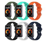 SenMore 6 Silicone Bracelet Compatible avec Huawei Band 9/Huawei Band 8, Imperméable Réglable Remplacement Bracelet Compatible avec Huawei Band 9/8. (No host)