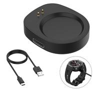 SenMore Adaptateur de Chargeur USB C pour Amazfit Active 3 Premium/Active Max/T-Rex 3/3 Pro/Ultra 2/Balance 1/2/Helio Strap, Magnétique Base de Recharge pour câble Type-C 1 m/3,3 ft.