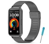 SenMore Métal Bracelet Compatibles avec Huawei band 9/Huawei band 8, Réglable Bracelet de Rechange en Acier Inoxydable pour Huawei band 9/8.(No host)