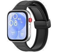 SenMore Silicone Bracelet Compatible avec Huawei Watch Fit 3, Magnétique Souple Cuir Imperméable Remplacement Bracelet Compatible avec Huawei Watch Fit 3. (No host)