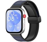 SenMore Silicone Bracelet Compatible avec Huawei Watch Fit 3, Magnétique Souple Cuir Imperméable Remplacement Bracelet Compatible avec Huawei Watch Fit 3. (No host)