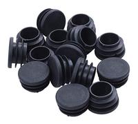 Senmubery 15 PièCes de Pieds de Table de Chaise Embout de Tube Rond en Plastique de DiamèTre de 25 Mm