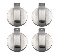 Senmubery 4 PièCes Bouton CuisinièRe Boutons de CuisinièRe à Gaz en MéTal Bouton CuisinièRe à Gaz Bouton de Commande de la CuisinièRe à Gaz Boutons de CuisinièRe en MéTal pour la Cuisine 6Mm
