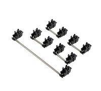 Senmubery Arbre Satellite en Plaque d'acier pour Clavier MéCanique Interrupteur D'Axe Cherry MX Noir Monté 6.25U 2U Stabilisateurs-1