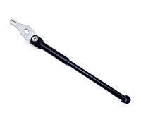 Senmubery BéQuille de VéLo en Alliage 16 Pouces 349 Support de Stationnement pour Brompton Pikes 3Sixty Triple BéQuille à Essieu ArrièRe, Noir