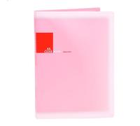 Senmubery Porte-documents en plastique A5 avec 20 pochettes Rose