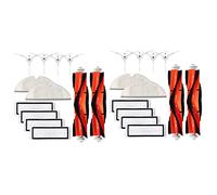 Senmubery Pour S5 S50 S51 C10 E25 E20 E35 Pack de 4 Brosses principales, 8 Filtres Hepa, 8 Brosses Latérales