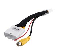 Senmubery Voiture 24 Broches Commutateur D'EntréE VidéO CaméRa de Stationnement Inverse Cable Adaptateur RCA Convient pour Stepway Vivaro Dacia Sandero Clio 4