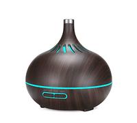 Senmubery WiFi Intelligent Humidificateur D'Air Essentiel Diffuseur D'Huile Marche avec Alexa et Home Profondeur de Bois Prise EuropéEnne