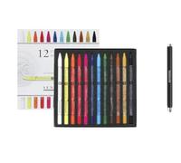 Sennelier 12 Crayons Pastel Secs Extra Fins et Porte-Crayon Pastel et 1 carte