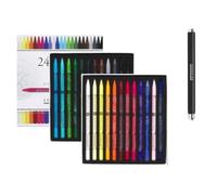 Sennelier 24 Crayons Pastel Secs Extra Fins et Porte-Crayon Pastel et 1 Carte