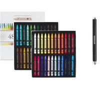 Sennelier 48 Demi Crayons Pastel Secs Extra Fins et Porte-Crayon Pastel et 1 carte