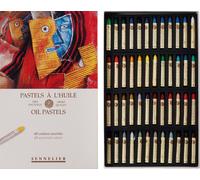Sennelier 62.3941 Coffret de pastels à l'huile Basic Shades 48 pièces