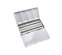 Sennelier - Boîte aquarelle vide pour 48 demi-godets, idéale pour composer et organiser votre palette personnalisée