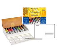 Sennelier Boîte de Peinture Aquarelle Extra-Fines, 8 x 10ml et 1cartes postales aquarelle