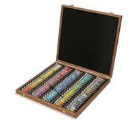 Sennelier Boîte en bois aquarelle extra fine - 100 tubes