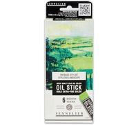 Sennelier Mini bâtonnets d'huile N130116.05 Extra-fins Solides Paysage abstrait Lot de 6
