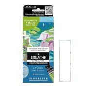 Sennelier gouache extra-fine 6 tubes 10ml, thème bord de mer et 1 carte