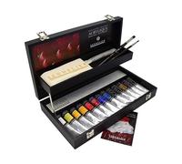 Sennelier Kit de peinture acrylique, peinture acrylique extrafine dans un coffret en bois