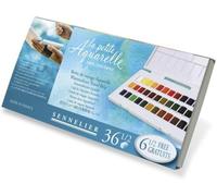 Sennelier Boîte de voyage La Petite Aquarelle 36 1/2 godets