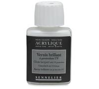 Sennelier Laque acrylique brillante extra-fine avec protection UV Flacon de 75 ml