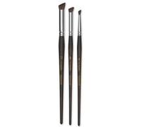 Sennelier Pinceaux Pastel Le Pastelliste – Lot de 3 à estomper, poil de poney biseauté 4/8/12