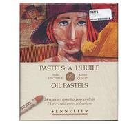 Sennelier Lot de 24 pastels à l'huile en carton, portrait