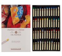 SENNELIER Lot de 48 pastels à l'huile en carton, multicolore