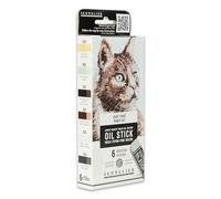 Sennelier Lot de 6 mini bâtonnets d'huile - Chat tigre - N130116.06