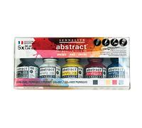 Sennelier Lot d'encre acrylique abstraite, comprend des flacons d'encre de 5 à 30 ml, couleurs primaires (10-134220-00)