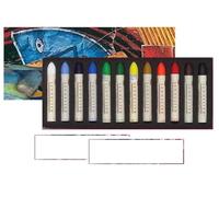 Sennelier Pastels à Huile 12 Couleurs sélection standard + 2 cartes
