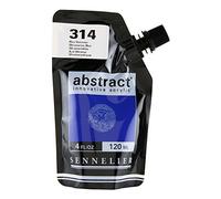 Sennelier : Peinture acrylique abstraite : 120 ml : satin : bleu outremer