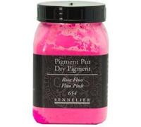 Sennelier - Pigment de peinture - pour peinture aquarelle, peinture à l'huile, pastel - rose fluo - transparent - 100 g Rose G
