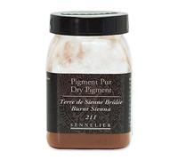 Sennelier - Pigment Sennelier pot 200 ml n 211 terre Siennee brûlée