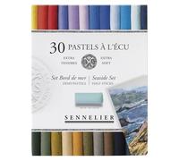 Sennelier Soft Pastels à l’Écu - Coffret 30 Demi-Bâtons - Collection Bord de Mer - Pigments Purs, Texture Ultra Douce, Haute Résistance à la Lumière