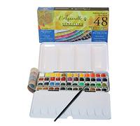 Sennelier : Watercolour Paint : Classic Metal Tin Set Of 48 Half Pans