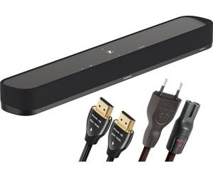 Sennheiser Ambeo SoundBar Mini + Audioquest NRG-X2 (2 m) et Pearl HDMI 48 (1,5 m) - Barres de son