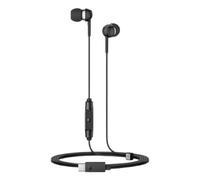 Sennheiser Écouteurs intra-auriculaires CX 80U USB-C avec télécommande intégrée et micro – Noir